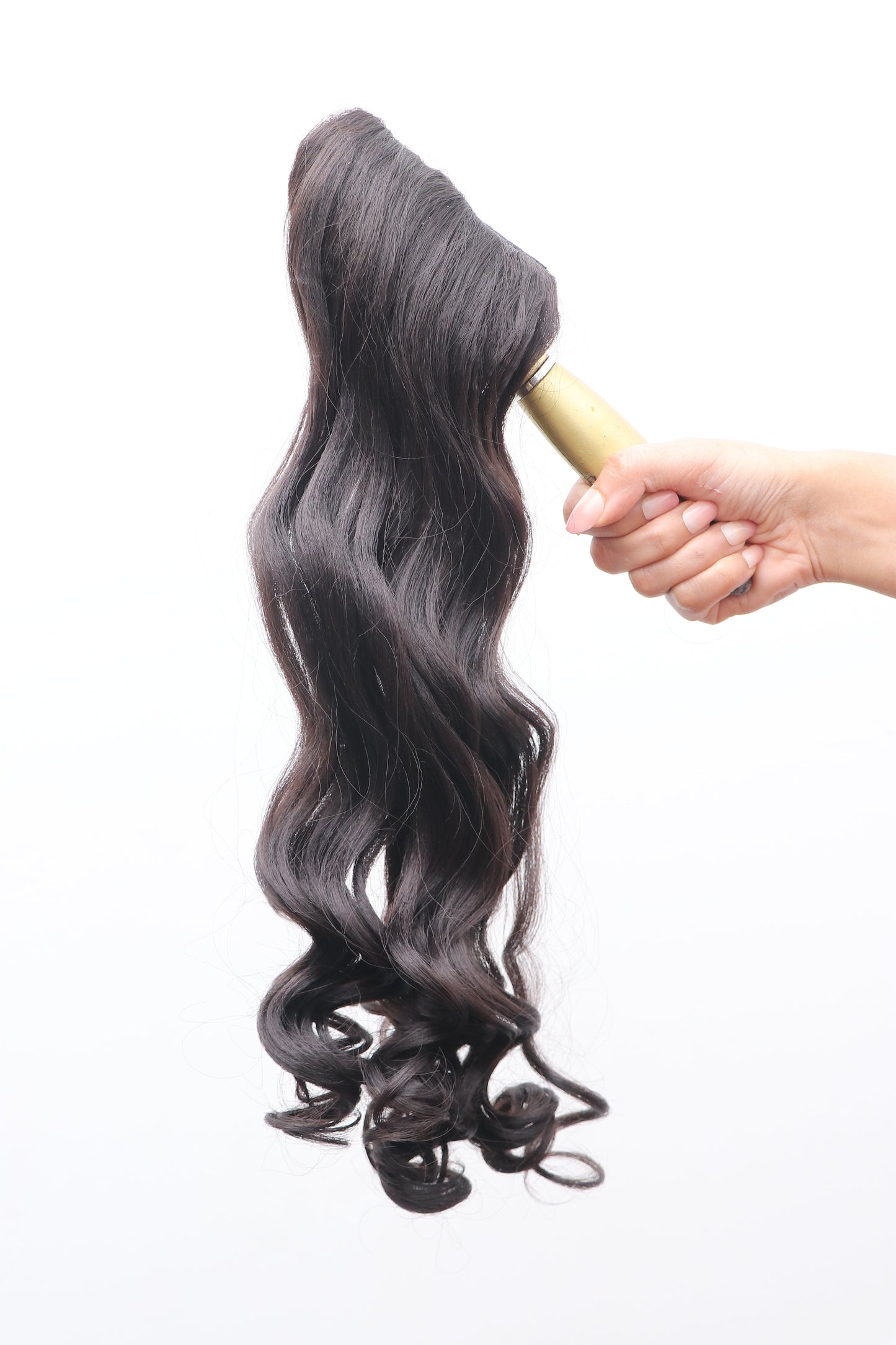Black Curly Side Patches