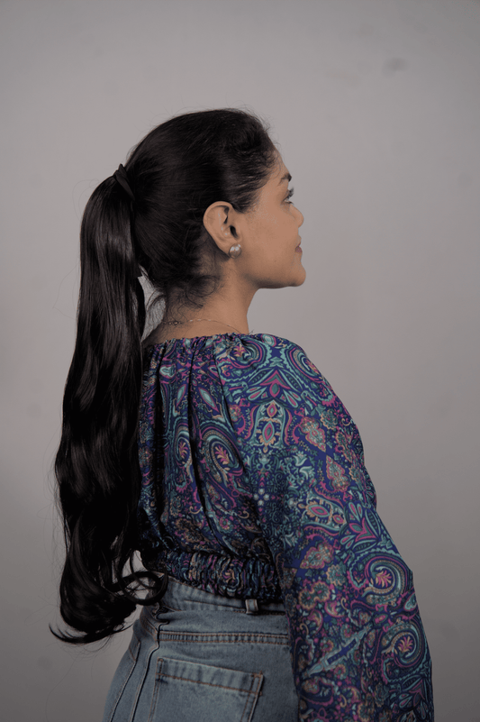 Black Wavy Pony