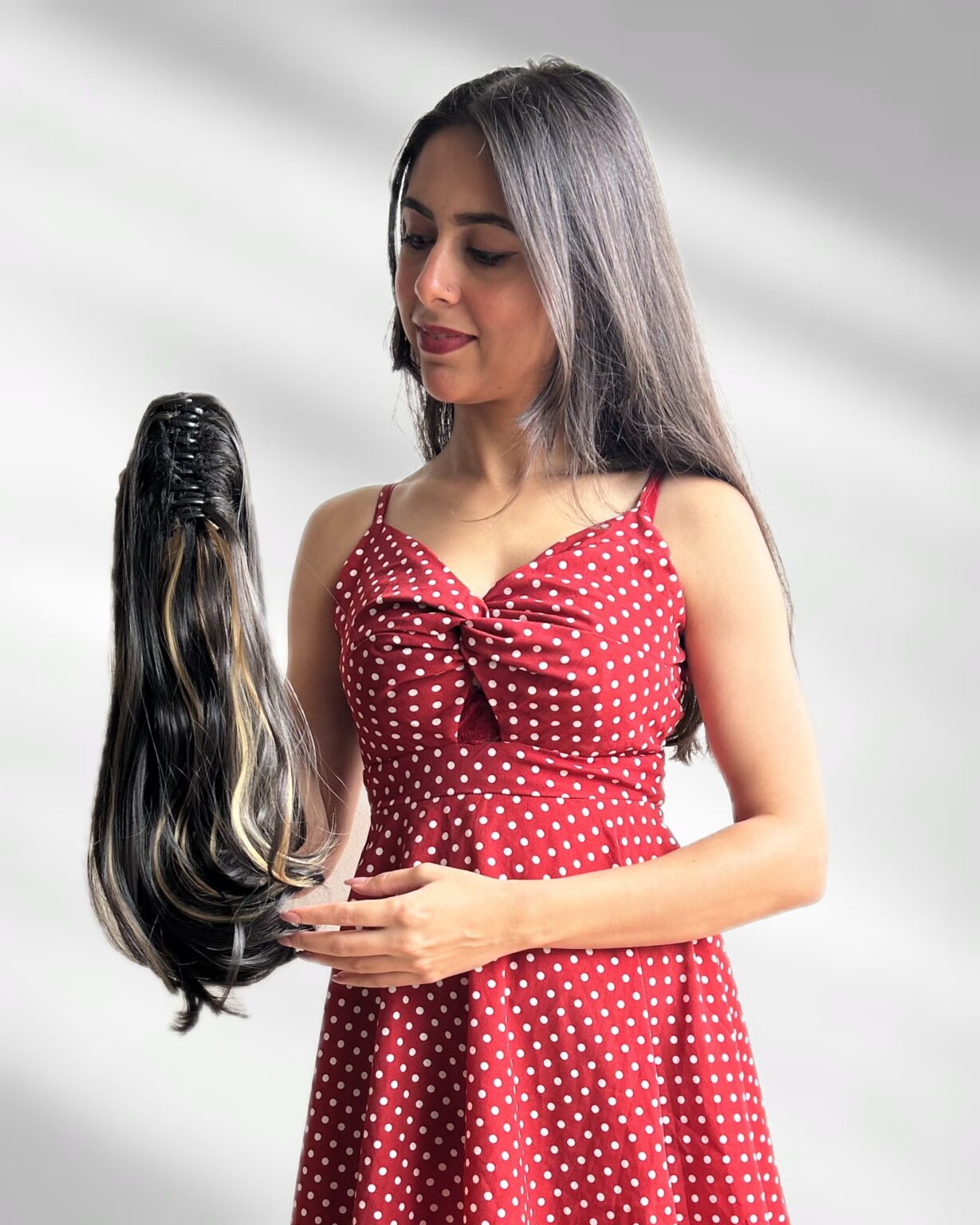 Straight Highlighted Pony (Claw Clip)